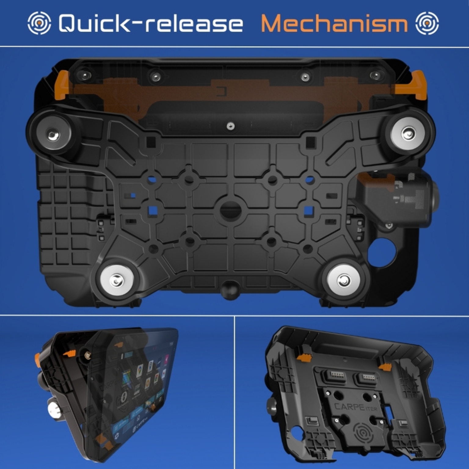 Carpe Iter Caretta Cradle high-grade mechanical latch system