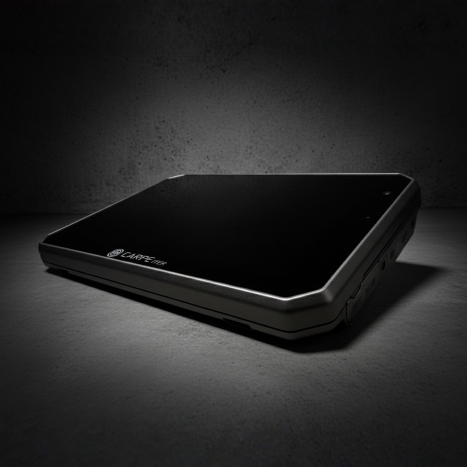 Carpe Iter Caretta Android navigation unit on concrete background