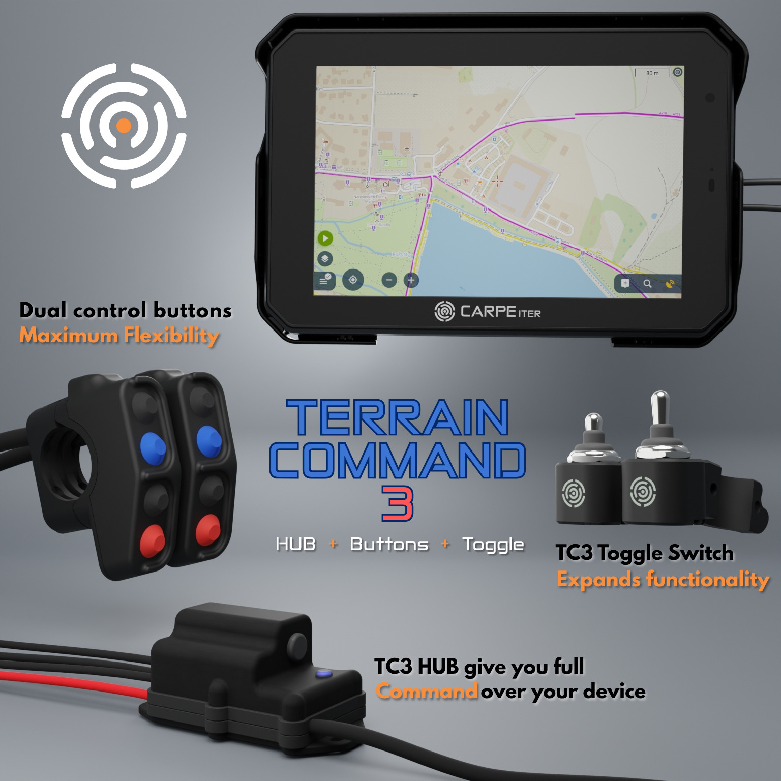 Carpe Iter Terrain Command III technical component breakdown schematic